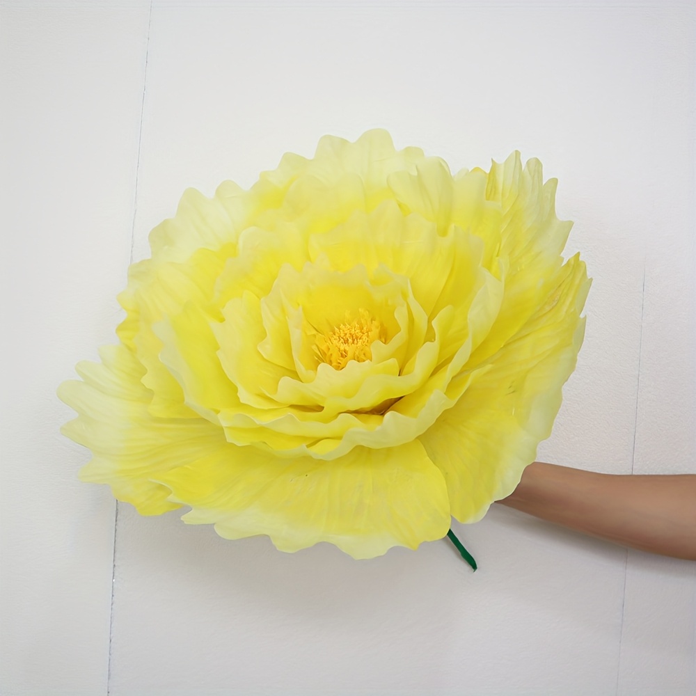 TEMU artificiale di peonia in tessuto non tessuto da 40 cm, decorazione per allestimento di scene nuziali ed , decorazione per sfondo da giardino,