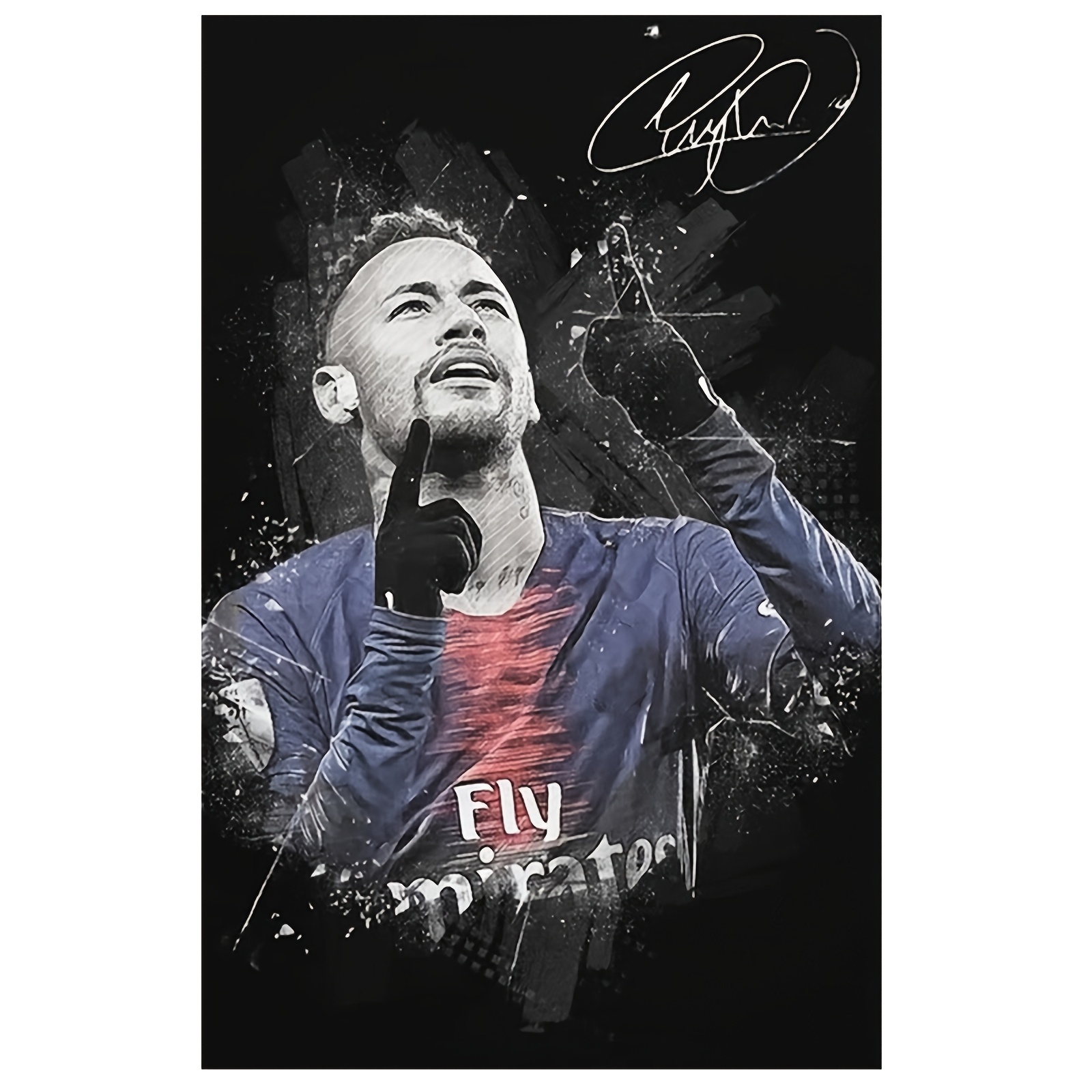 

Canvas - 12x18" Poster For Sports Fans, Ideal For Bedroom, Gym, Office & Cafe Decor, Football Room Decor, Room Decor