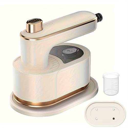 2026 mini travel clothes portable rotary clothes and steam 3 in 1 handheld 10 second rapid compact for travel and at home a measuring cup and base
