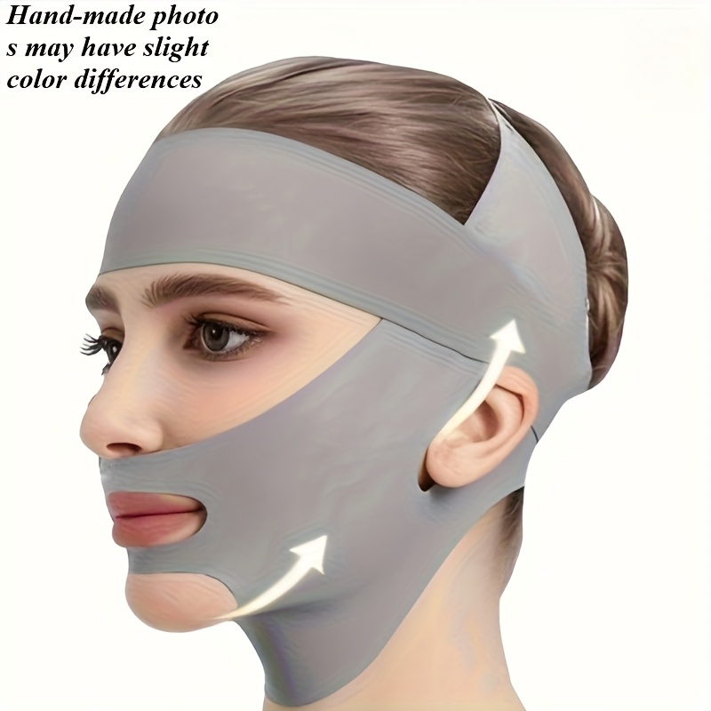 TEMU Nueva Banda Facial de Capa , Correa Facial de V, Reductor de Papada, Herramienta para el Cuidado Facial