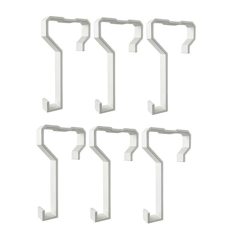 6pcs White/black Rv Window Frame Hangers, Modern Space- Design, Universal Curtain Bracket Hooks For Most Rvs, Campers And Travel Vehicles, Practical Camping Storage Additions