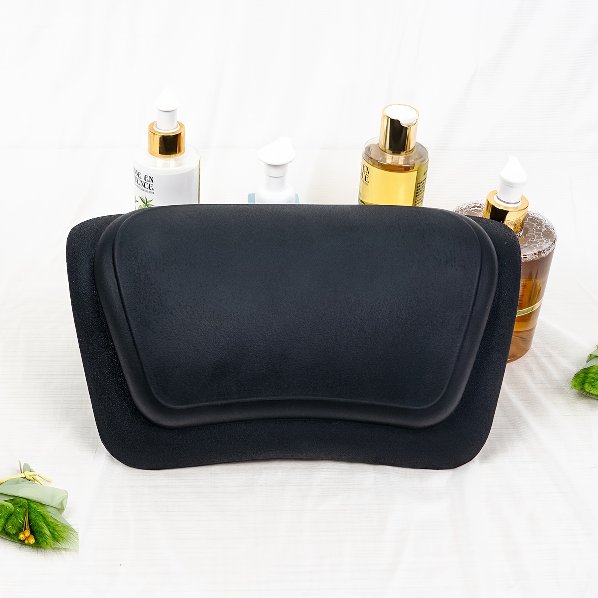 Image of Bathtub Relaxing Tub Pillow For Neck And Back Support Slip-resistant Comfortable Spa Cushion And Tub Use Pillow With Suction Cups For Most Bathtub Use