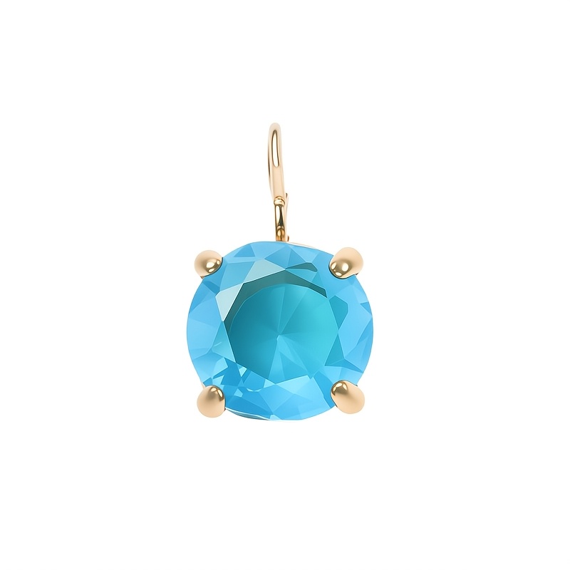 Versatile Style Non-Fading Round Synthetic Zircon Pendant Necklace