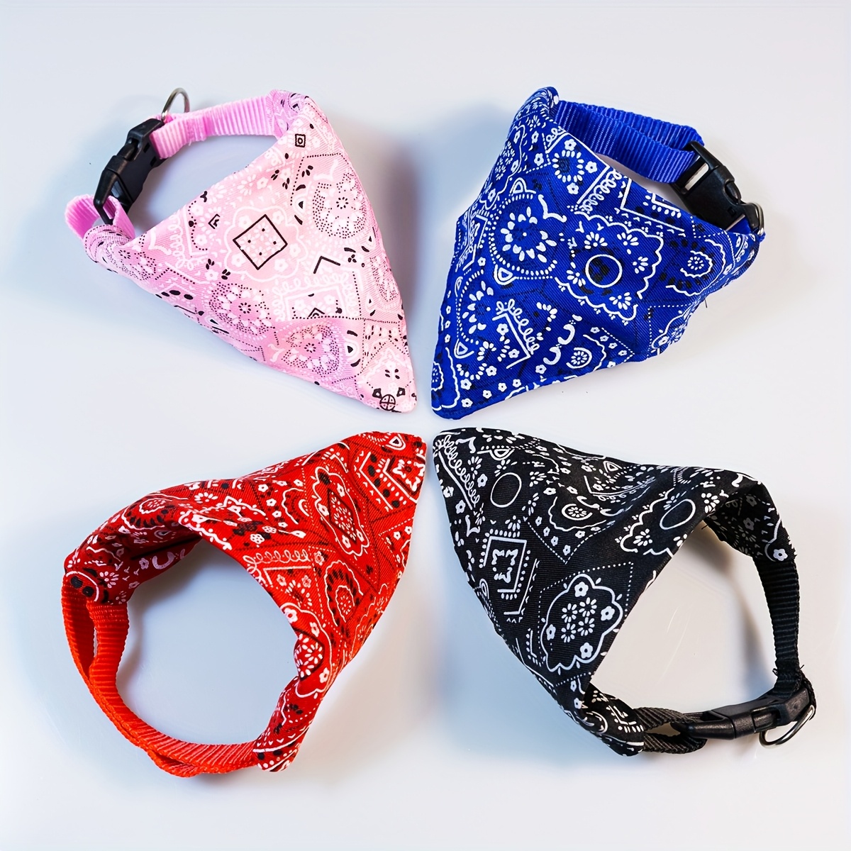 Customizable Adjustable Dog Bandana, Personalized Pet Saliva Towel & Collar
