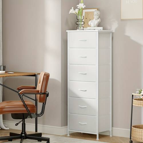 tall dresser for bedroom storage organizer chest of drawers with removable fabric bins for living room closet bedside laundry entryway hallway easter