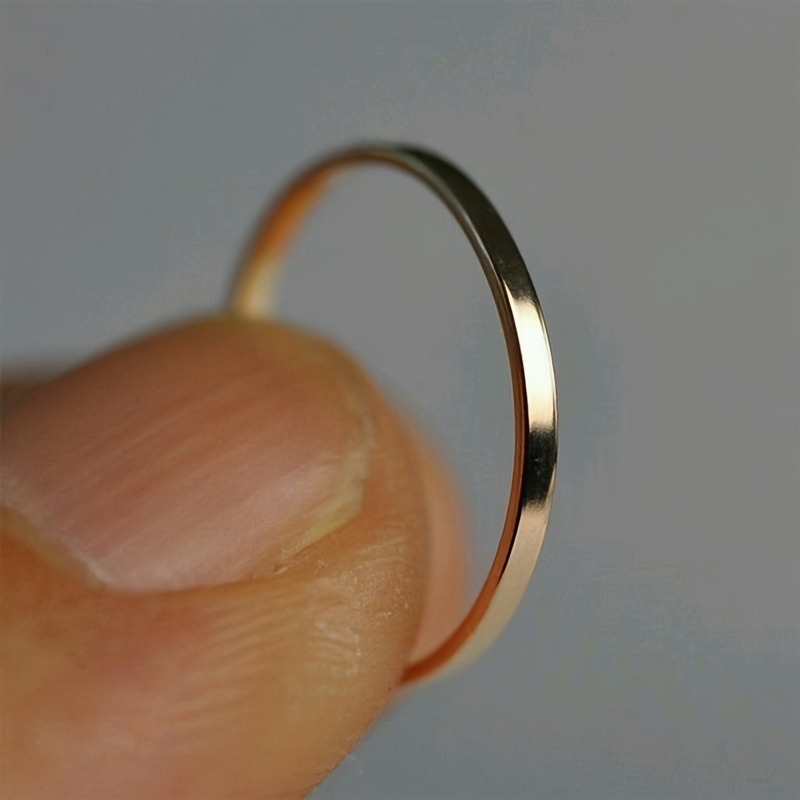 Thin s925 Sterling Silver Minimalist Ring for Women