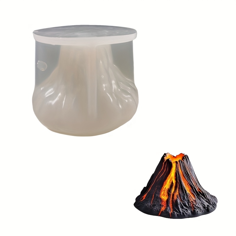 Image of 1pc Lava Volcano Silicone Mold, Molds, Party Decoration Molds For Crafts, Scented Candles, Easy To Release, Great For Decorating Your Home With Plaster Or Resin