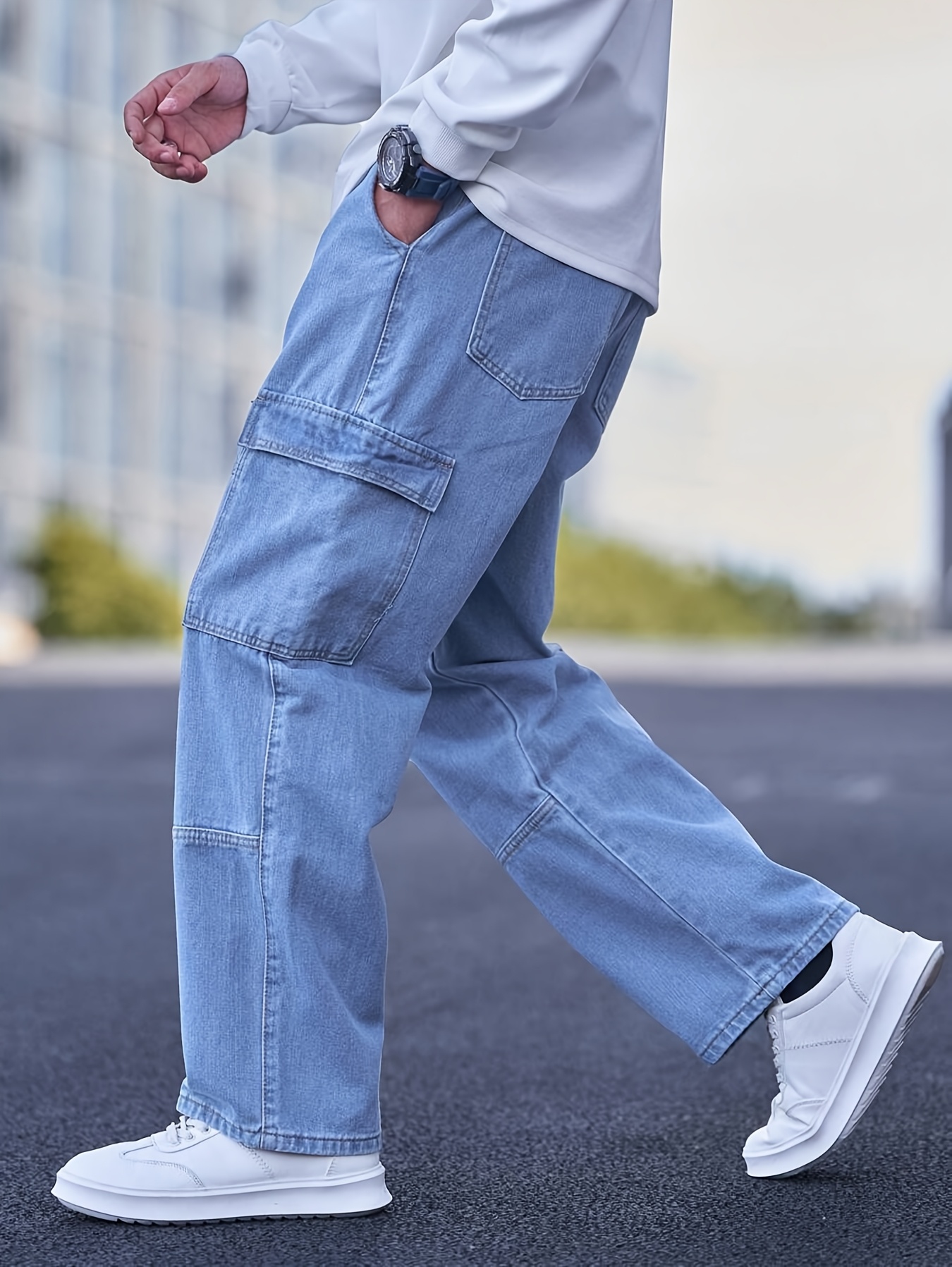 men's casual cargo pants black non stretch denim contrast men's casual cargo pants black non stretch denim contrast