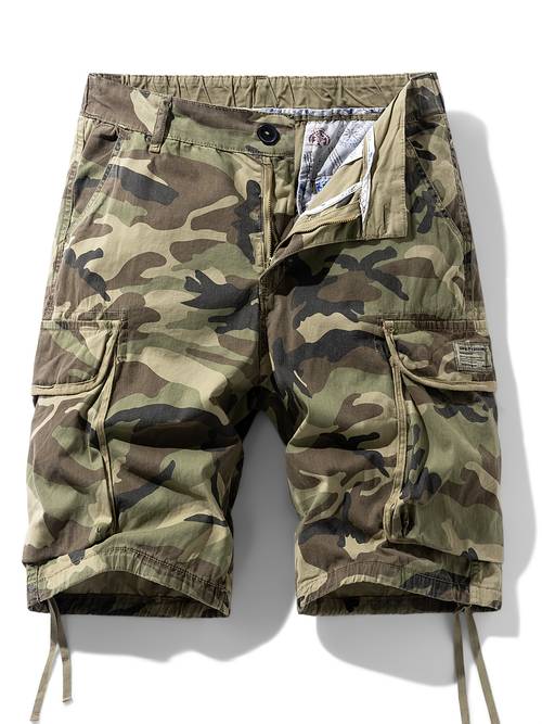 . herre camouflage outdoor vandring amerikansk sport alsidige multilomme cargo shorts 3219