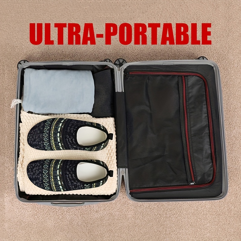 Women Rubber Sole Soft-Lightweight Flat House Slippers | Non-Slip, Casual Style, Solid Color, Fabric Upper and Insole, Suitable for All Seasons