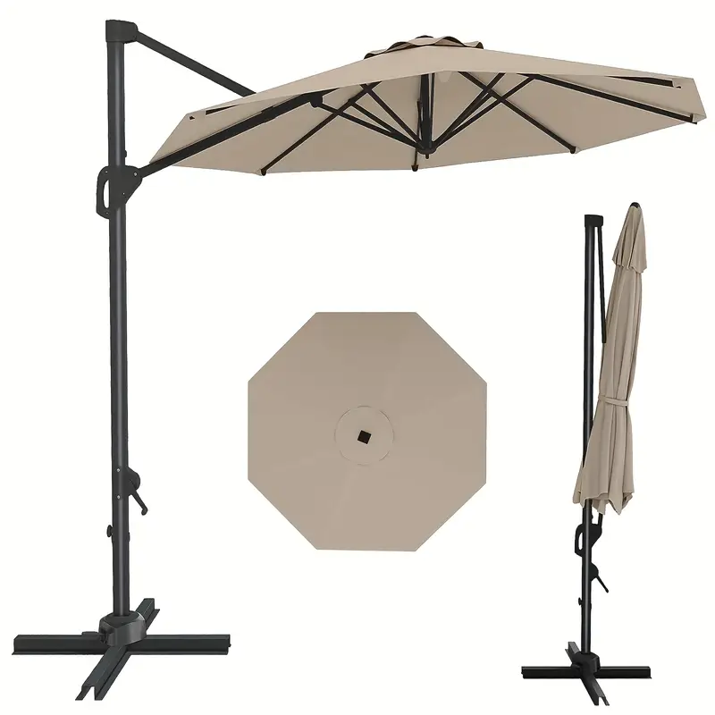 10ft outdoor cantilever umbrella patio umbrella base - Temu 10ft outdoor cantilever umbrella patio umbrella base - Temu