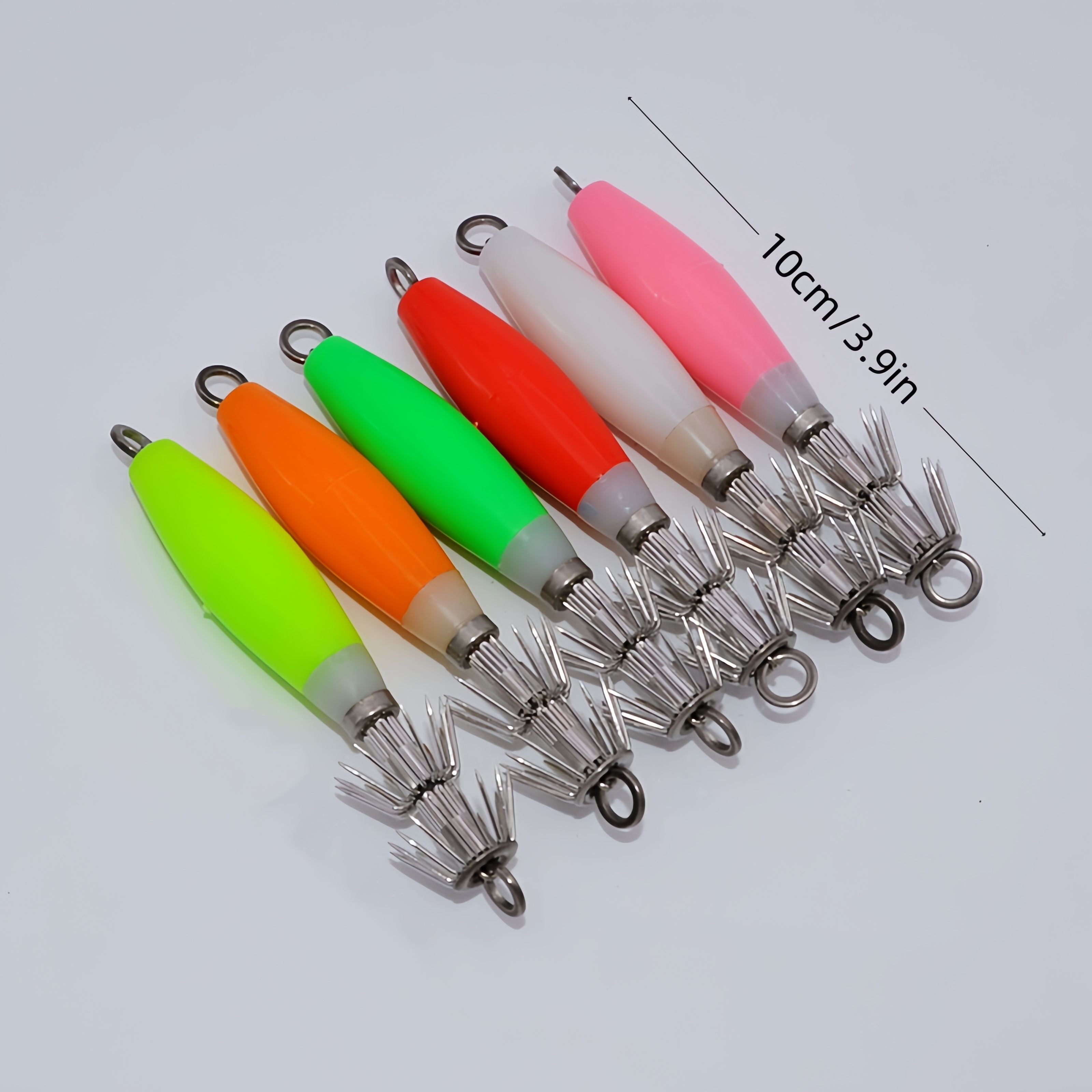 10 Ami Per Calamari In Acciaio Inox - Ganci Spinati Multifilo, Per Pesca A Jigging, Per Polpi, Seppie, Pesci A Manica