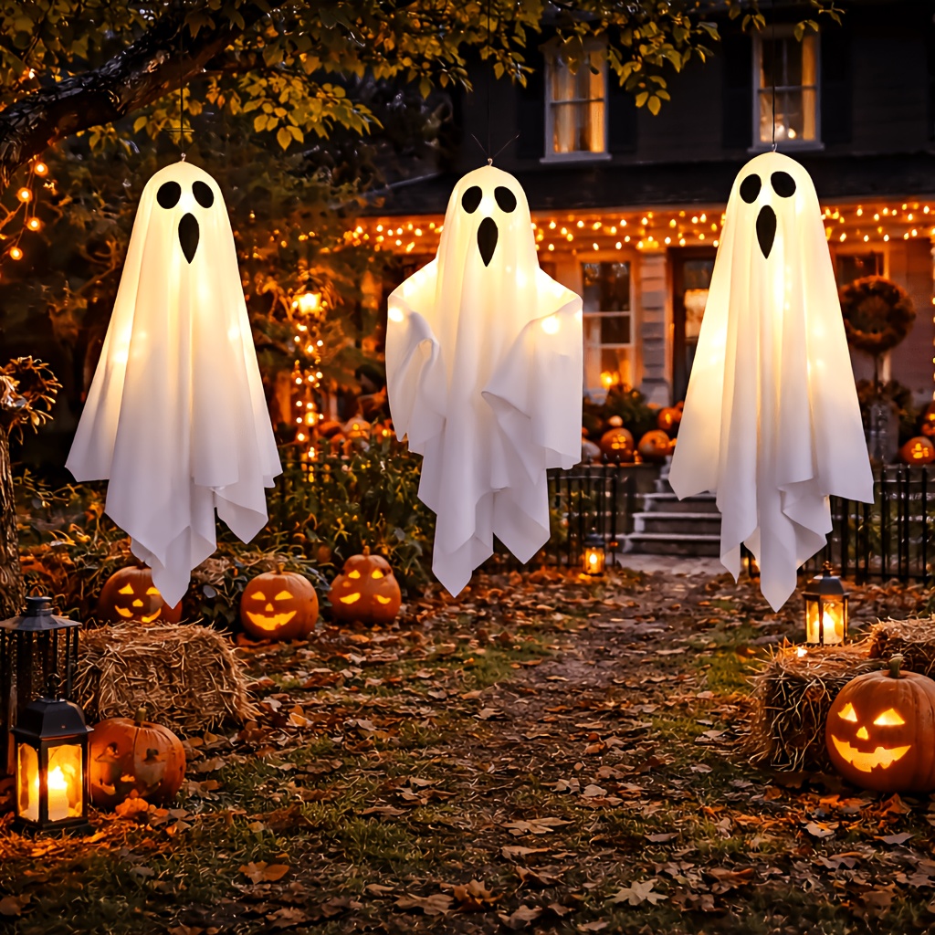 TEMU Hanging Halloween Decorations, Suitable For Indoor And Outdoor Use. Festive Light Displays, Glowing Ornaments, Cute Hanging Halloween