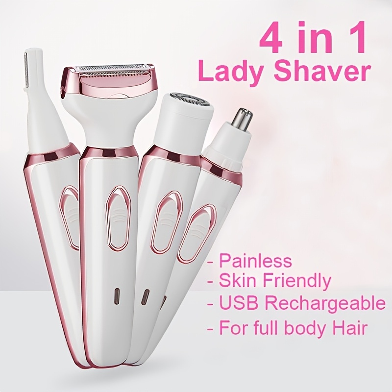 TEMU Hair Removal Tool Electric Razor, Women's Shaver Wireless Razor Suitable For Face, Legs, And Underarms, Portable Bikini Trimmer Use, Mini Usb Charging