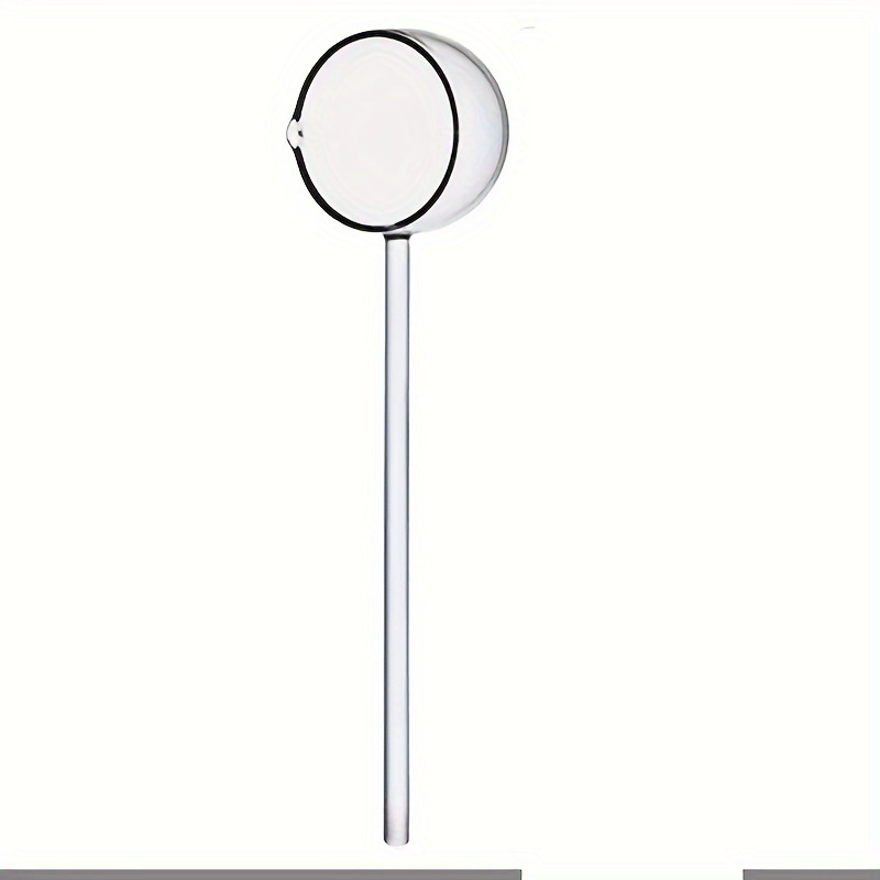 1pc Long-handled Glass Spoon, Soup Spoon, High Borosilicate Glass Table Spoon Transparent Spoon, Glass Spoon Heat-resistant High Borosilicate Glass, Home Kitchen Tableware Supplies