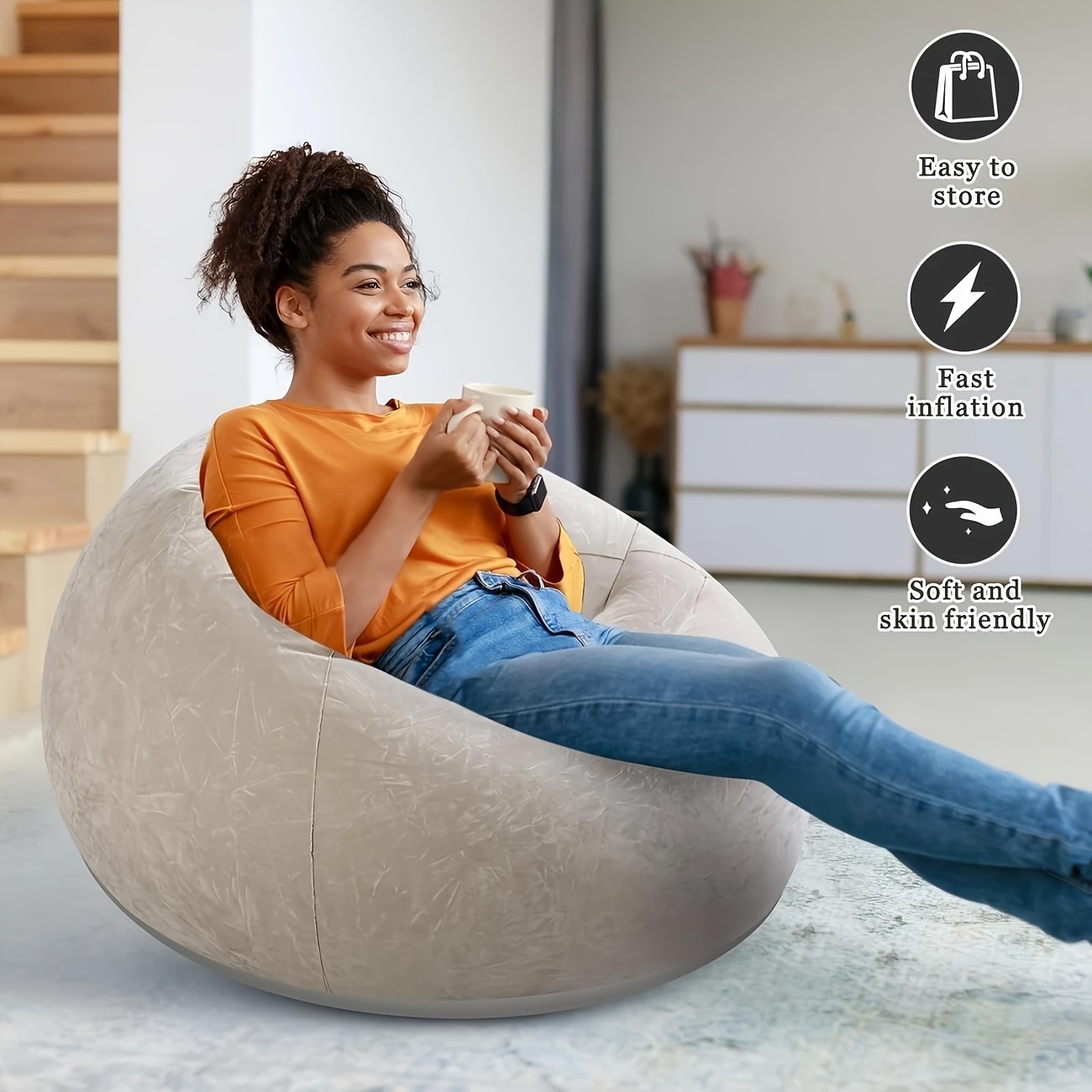 Lounge Chair Outdoor Fast Inflatable Sofa Bag Inflatable Sofa Air