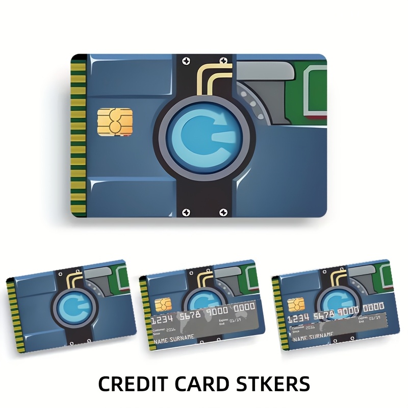 

4-pack Pvc Credit Card Skins, , Ultra-thin Adhesive-free Sticker Decals For Debit, Transit, Cards, And More