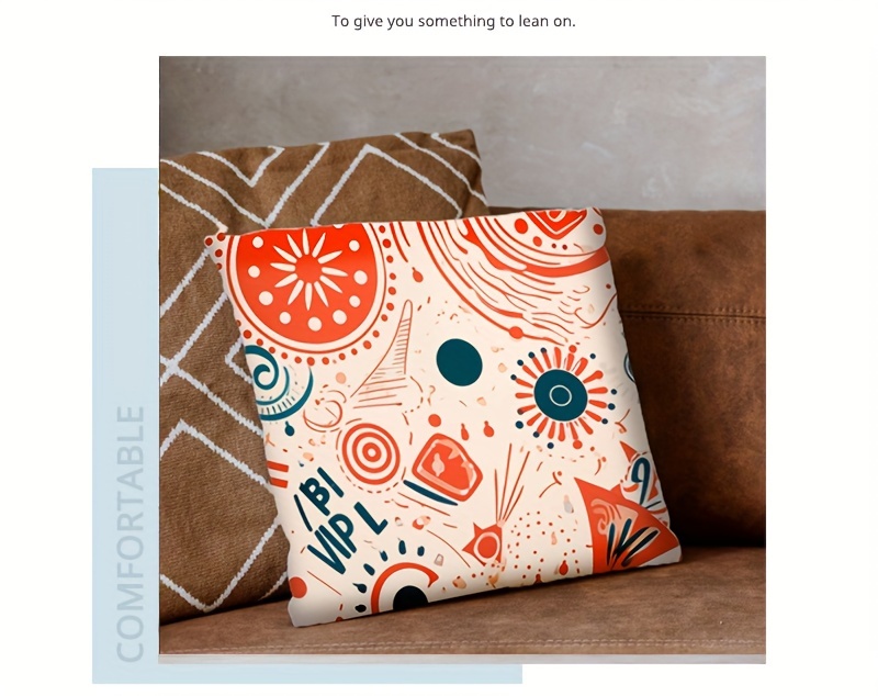 abstract art pillowcase suitable for sofa bed car and home decoration   machine washable no pillow core details 4