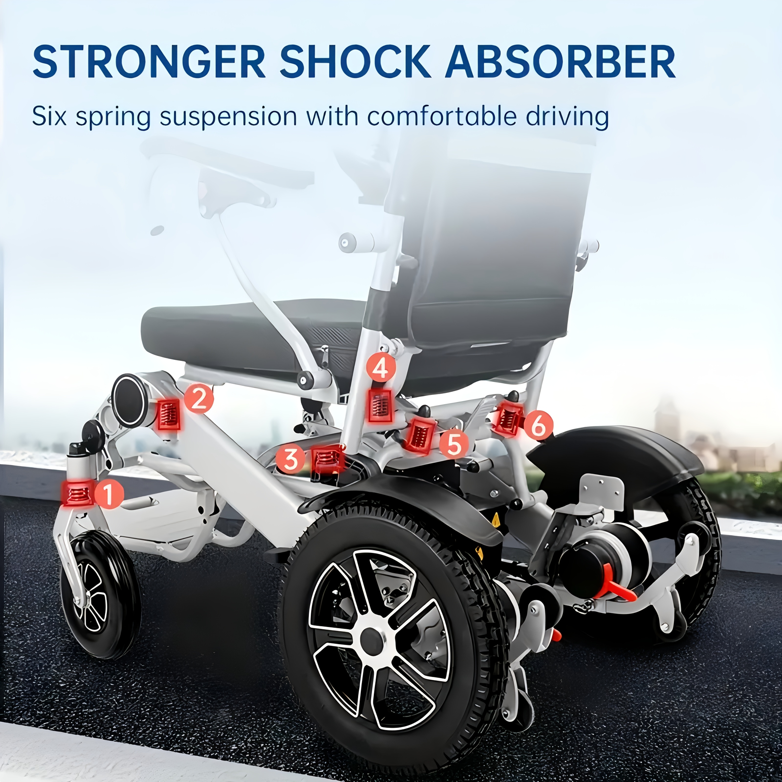 electric wheelchair mobility scooter for seniors 300 500w high power 13     lightweight and foldable 350 lbs weight capacity Product details 13