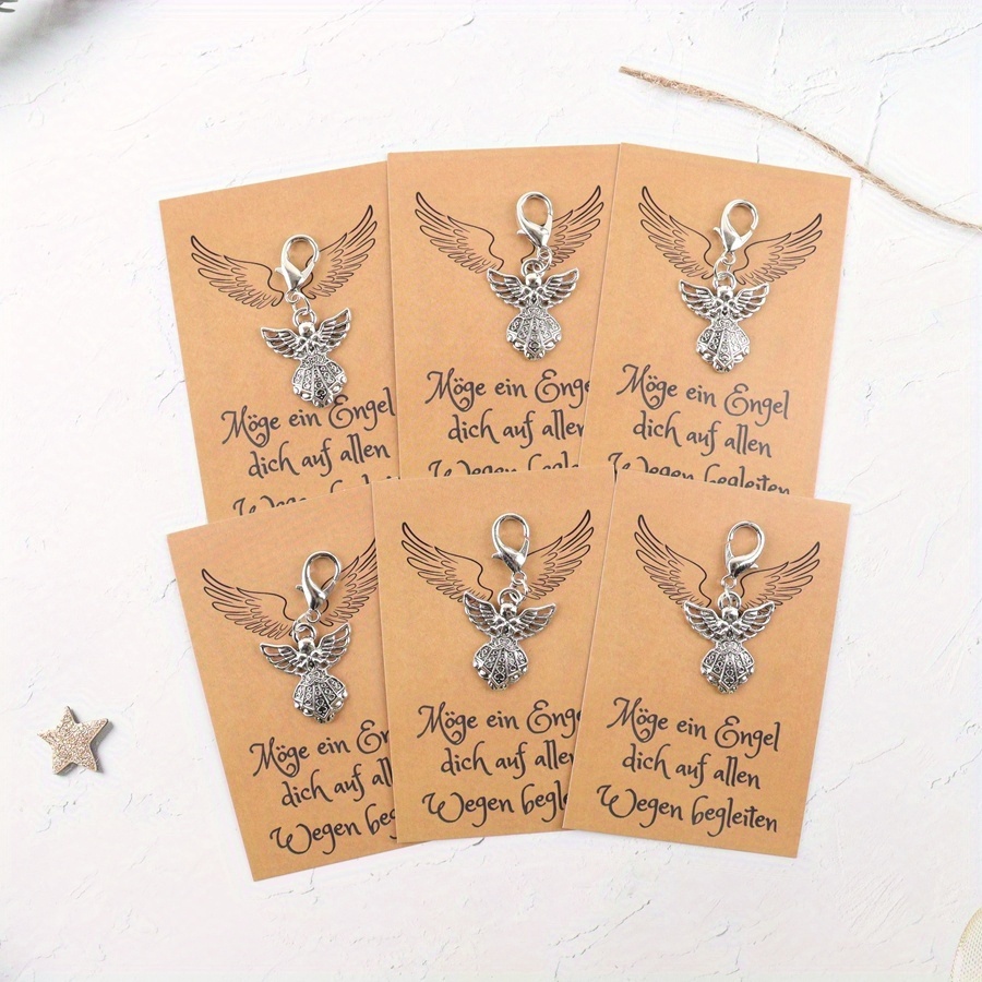 3pcs\6pcs, Guardian Keychain Gift, Keychain Gift, Keychain Gift For , Holiday Gift, Seasonal Keepsake, Charm, Decorative Accessory, Quality