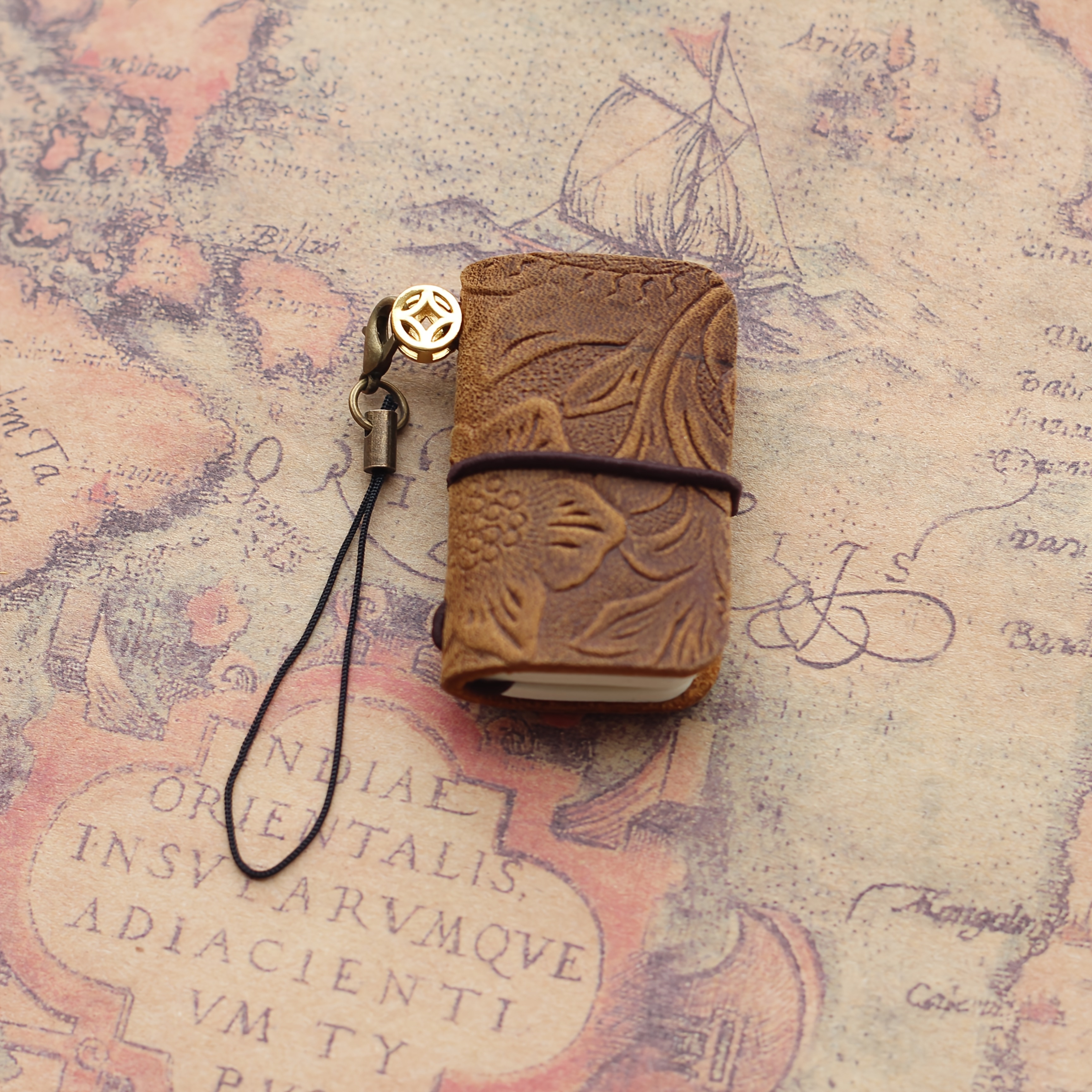 E-shop Mini Lederhülle Notizbuch Vintage Kleines Taschenjournal Reisereise TN Journal 64 Seiten