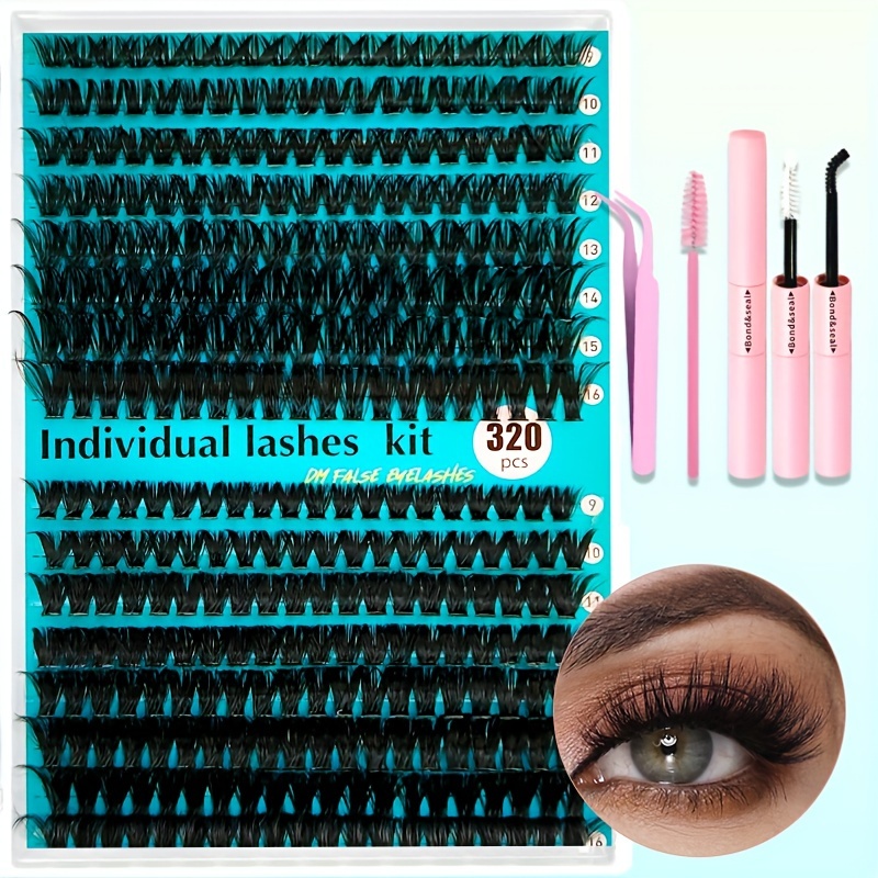 

Individual Eyelash Extension Kit - 30d To 80d Fluffy Cluster Lashes, Mixed Lengths, 9-18mm, Includes Lash & Seal, Natural Look, Easy Application, No Glue Needed