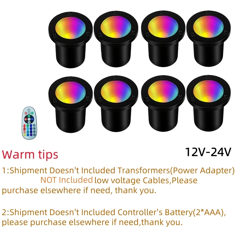 Lampes de paysage basse tension RGBW, 12V-24V, – Image 9