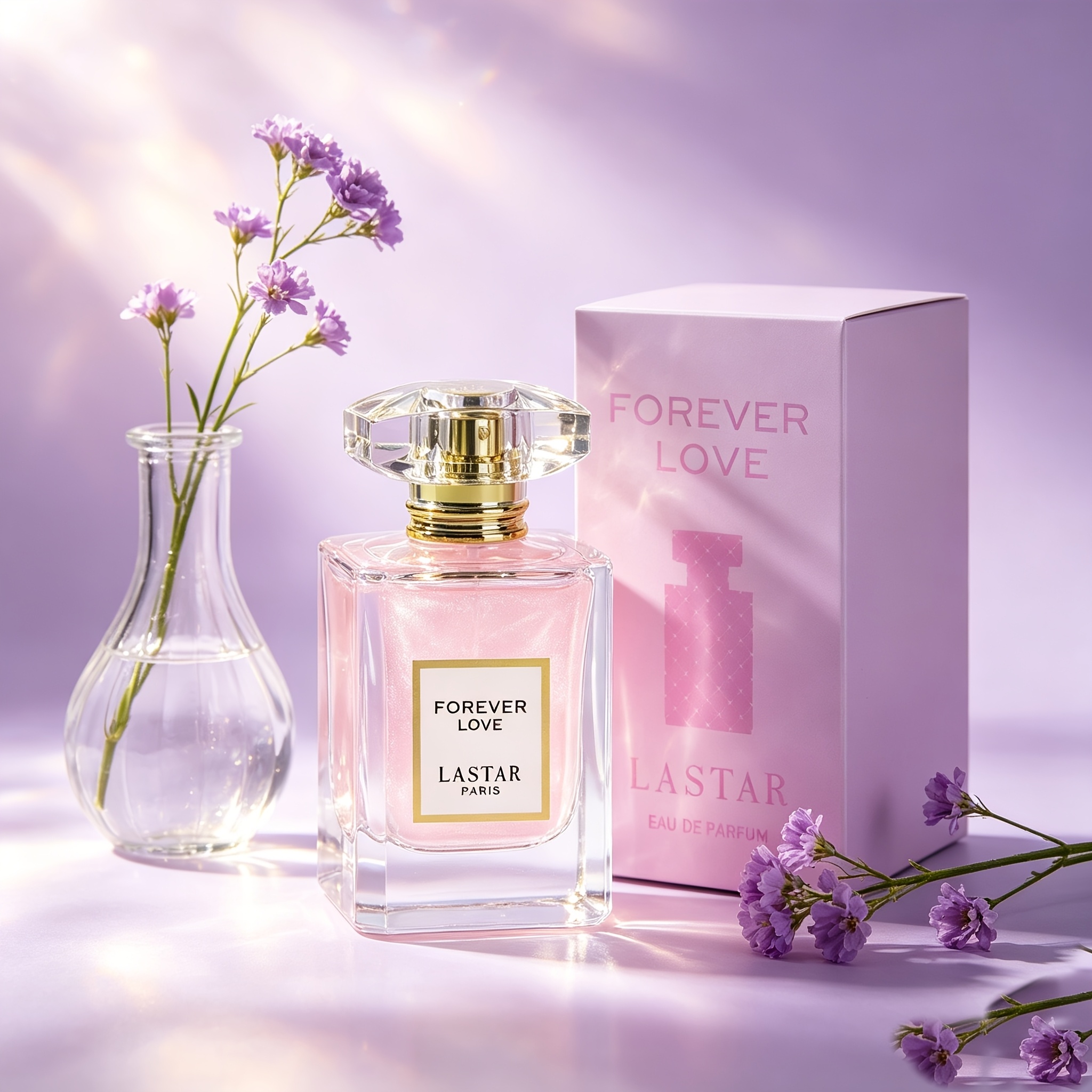 Lastar Eau De Parfum, Feminine Scent With Pink Pepper, Pear And Blackcurrant, Rose Jasmine, Cedar And Vanilla, Ideal For Daily, Office Or Special Occasions