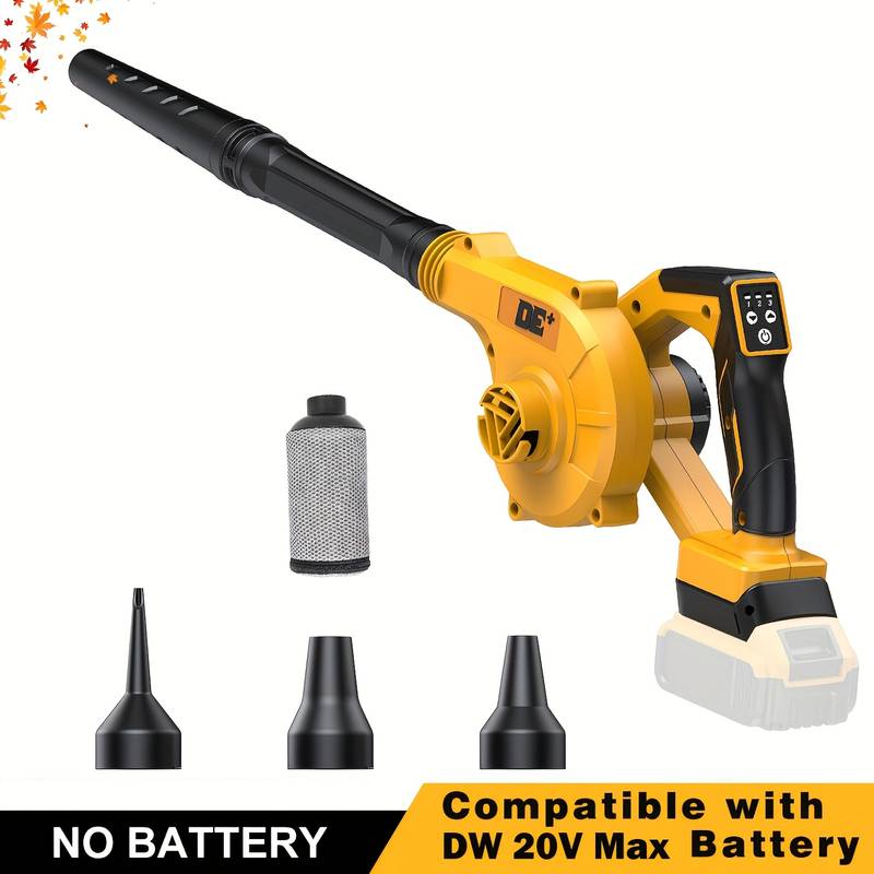 Cordless Handheld Leaf Blower – Fits Dewalt 20V Max Battery, 180 MPH, Yellow