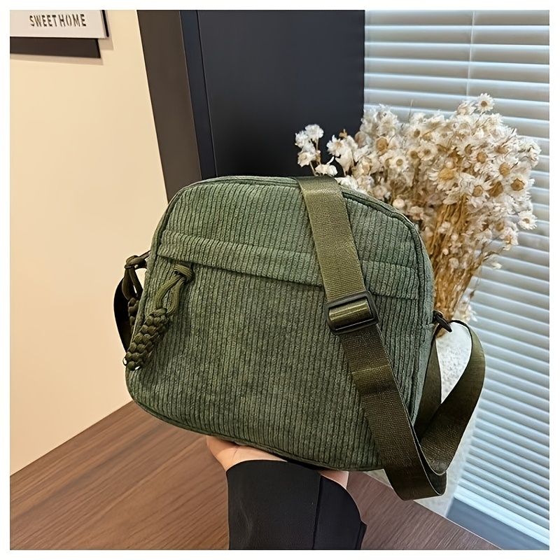 TEMU Sac à main carré rétro en velours , polyvalent, nouveau, petit, décontracté, bandoulière, sac à téléphone pour étudiant