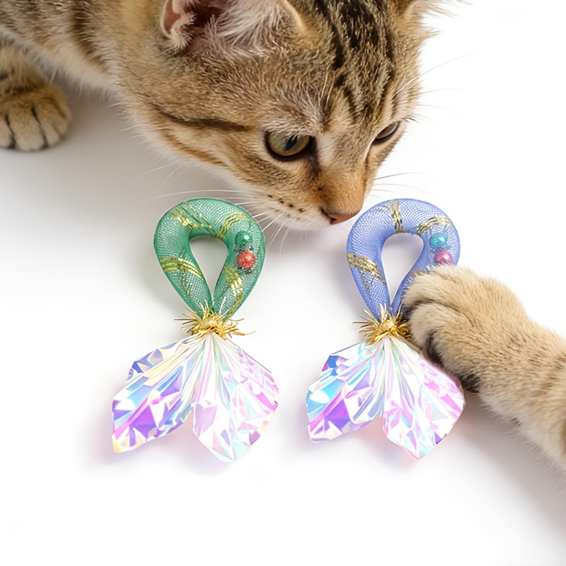 3pcs Creative Self-Hi Ring Paper Fish Tail Cat Toy