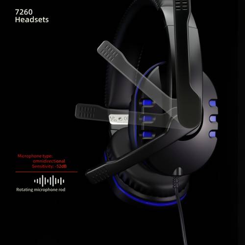 7260 gaming headset adjustable headband comfortable earcups gaming online classes entertainment