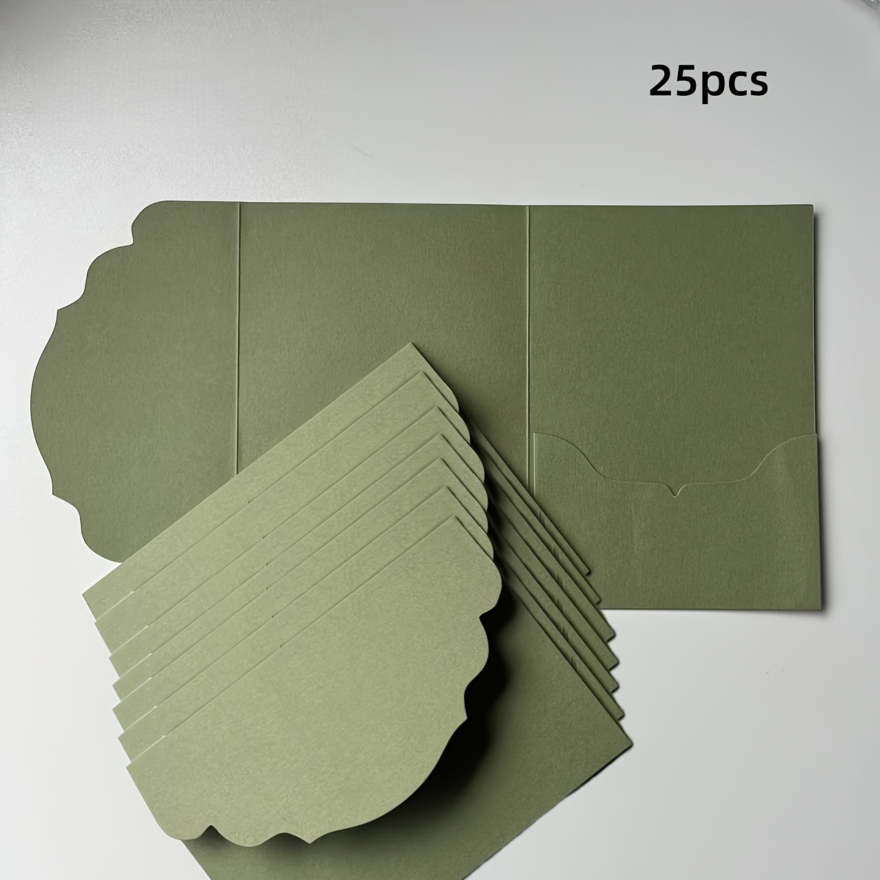 TEMU 25pcs Of Stylish Black And White Blank Foldable Invites - Perfect For Weddings, Engagements, Valentine's Day, Christmas, And Thanksgiving - Made