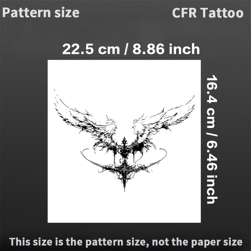 Image of Fallen Herbal Juice Tattoo Sticker Temporary Tattoo Waterproof Fake Tattoo Y2k Party Gift Wholesale 's Day