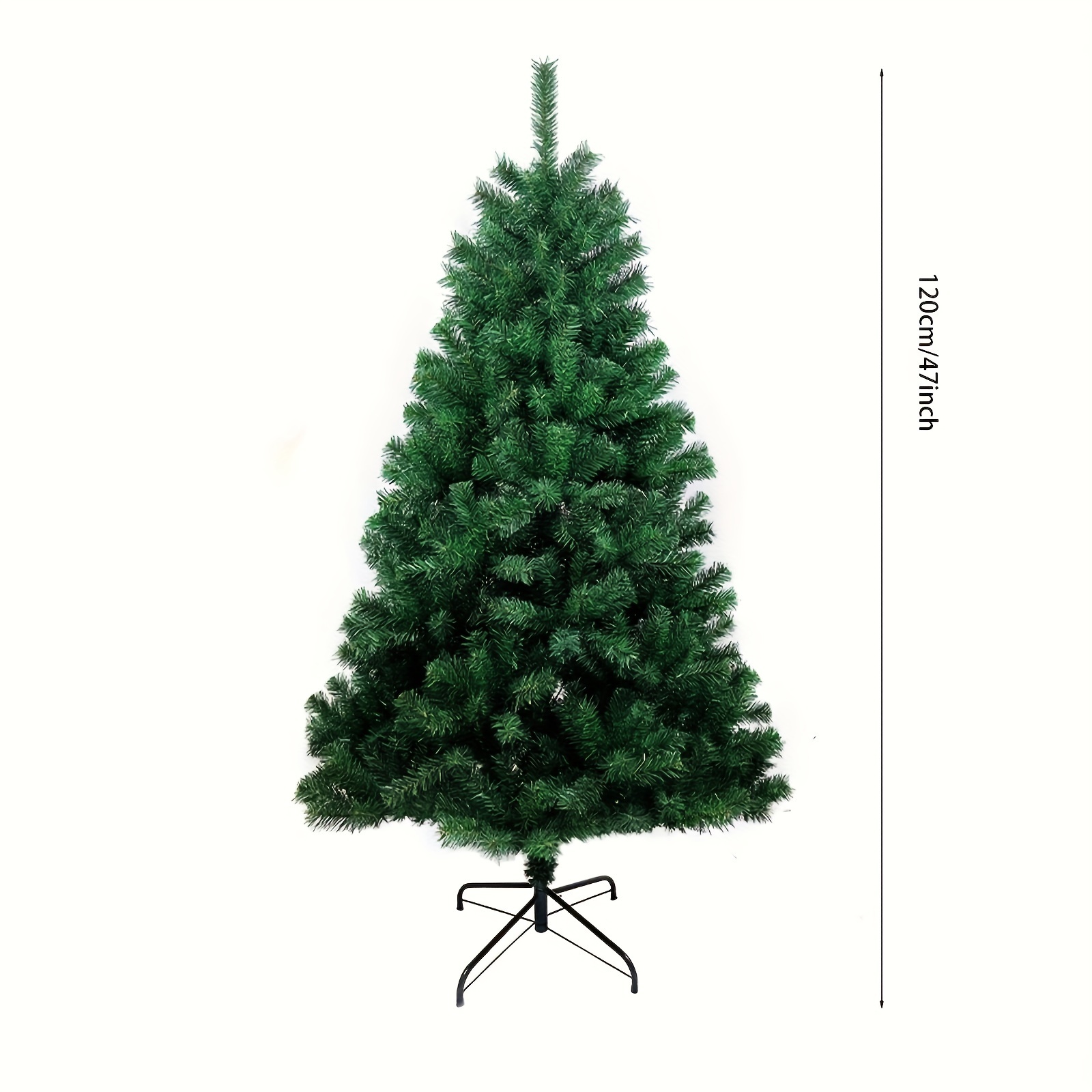 TEMU - Artificial Christmas Tree Stand - All- Green Foliage, For Indoor/outdoor & Party Supplies