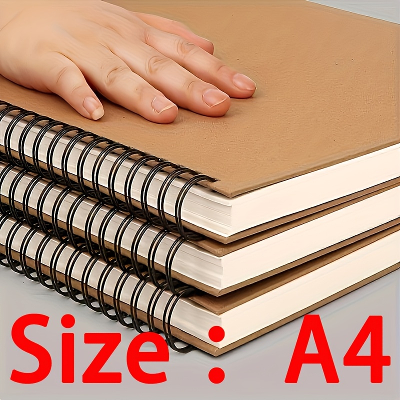 

1 Premium A4 Spiral-bound Sketchbook For Art Students - Watercolor & Gouache Paper, Loose-leaf Drawing Pad, Size A4 (8.3" X 11.7") With Cover, Ideal For Painting & Sketching