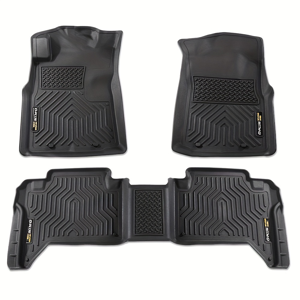 TEMU Floor Mats Tpe All Weather Rubber Liners Fit For For Tacoma 05-15