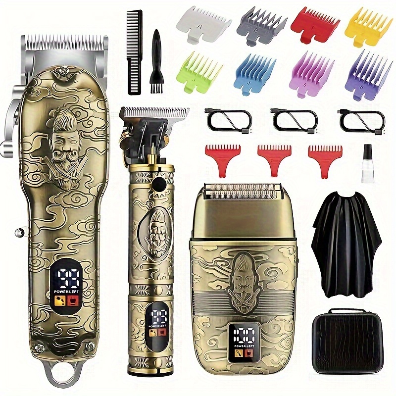 

(rechargeable), And Grooming Set, , And Set, Lcd Display Haircutting Set