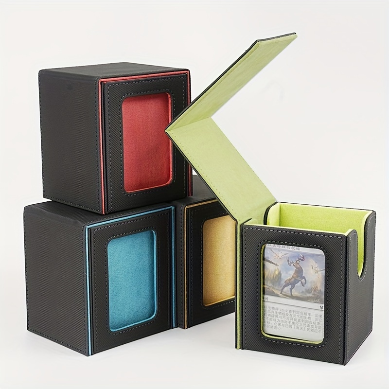 

Card Holder Box, Card Deck Box Fits 100 Double Sleeved Cards Deck Box For Display Cards, As , Chrismas Gift