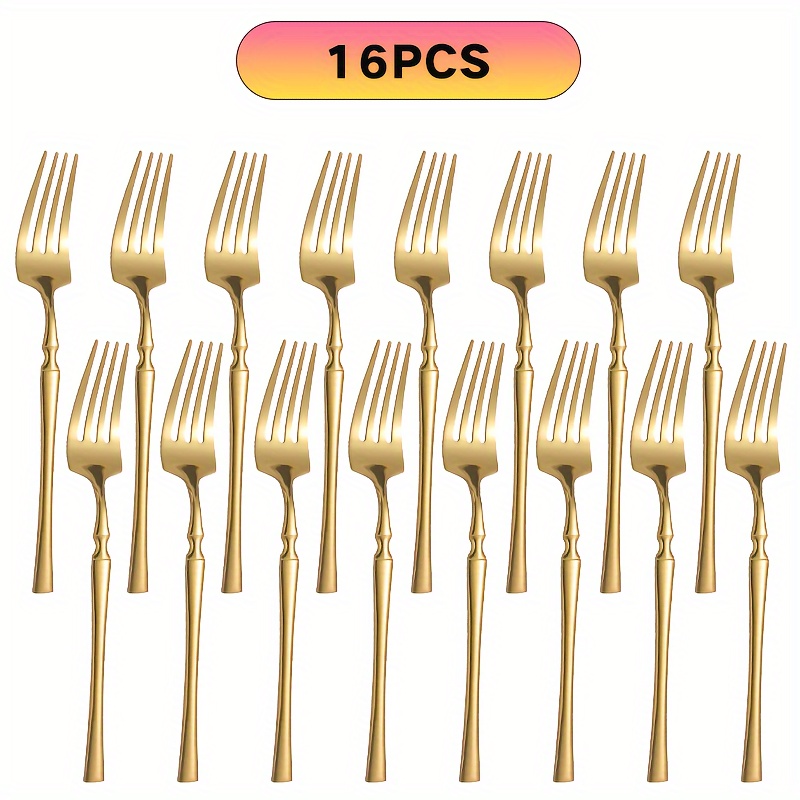  PLAFOPE 8 pcs Old Man Elbow Fork Convenient Forks Patients  Forks Hand Angled Fork Hand Curved Fork Feeding aid Fork Feeding Angled  Fork Kids Fork Lightweight Utensils Stainless Steel Child 