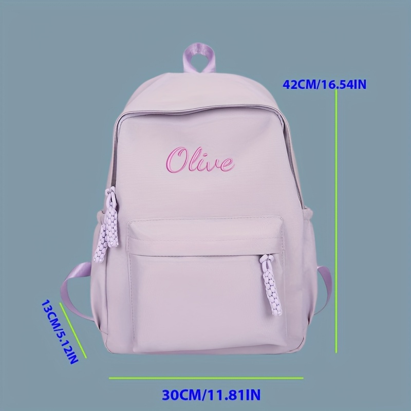 TEMU Tela y Cómoda, Artesanía , Diseño Minimalista de Moda en Color Sólido, Mochila de Gran Capacidad, Mochila Casual, Mochila Deportiva,