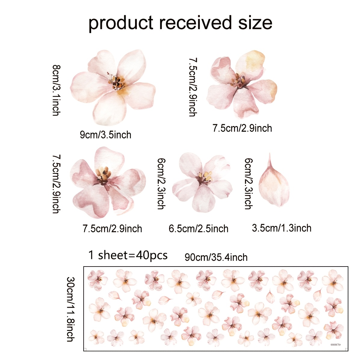 Peach Stickers For Decoration Room Wall