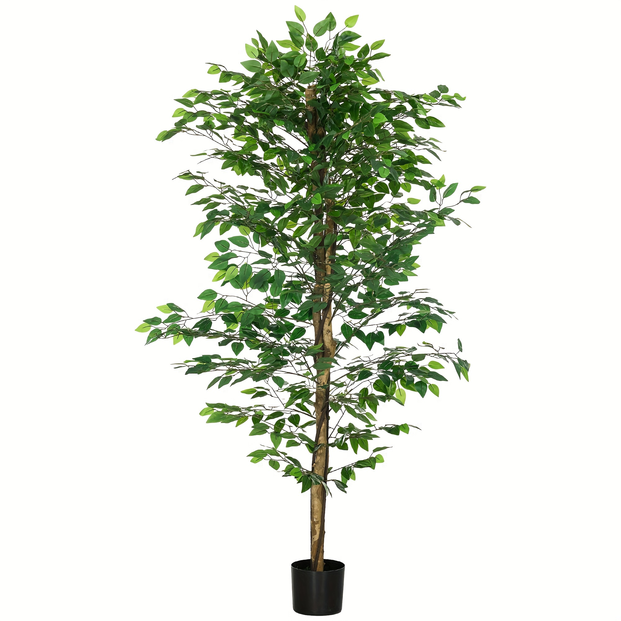 

Homcom 6ft Artificial With Pot, Indoor Outdoor Fake Plant For Home Office Living Room Décor