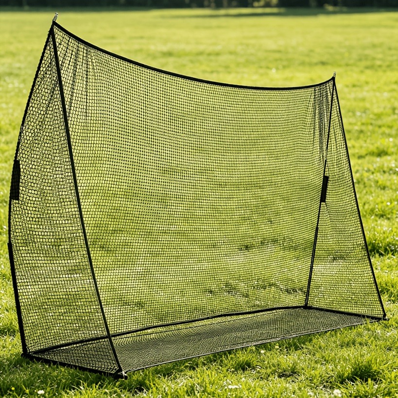 7 ft x 7 ft Baseball Softball Training Net with Arch Frame, Carry Bag, and Batting Area, Multiple Colors Available