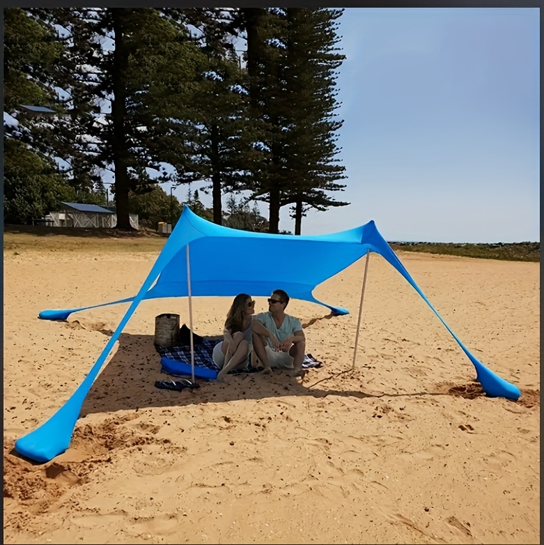 [Portable Sunshade] Portable Outdoor Sunshade Tent | Square, Easy Pull Rope Closure, Suitable for Camping, Fishing, Backyard Entertainment or Picnic, Universal for Spring, Summer, Autumn and Winter