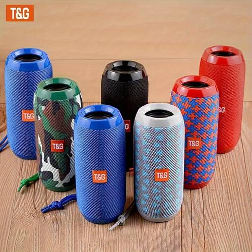tg117 portable wireless speaker tws stereo compatible with fm tf usb insertion card to phone tablet tv wireless portable audio electronic products birthday party gifts thanksgiving christmas gifts