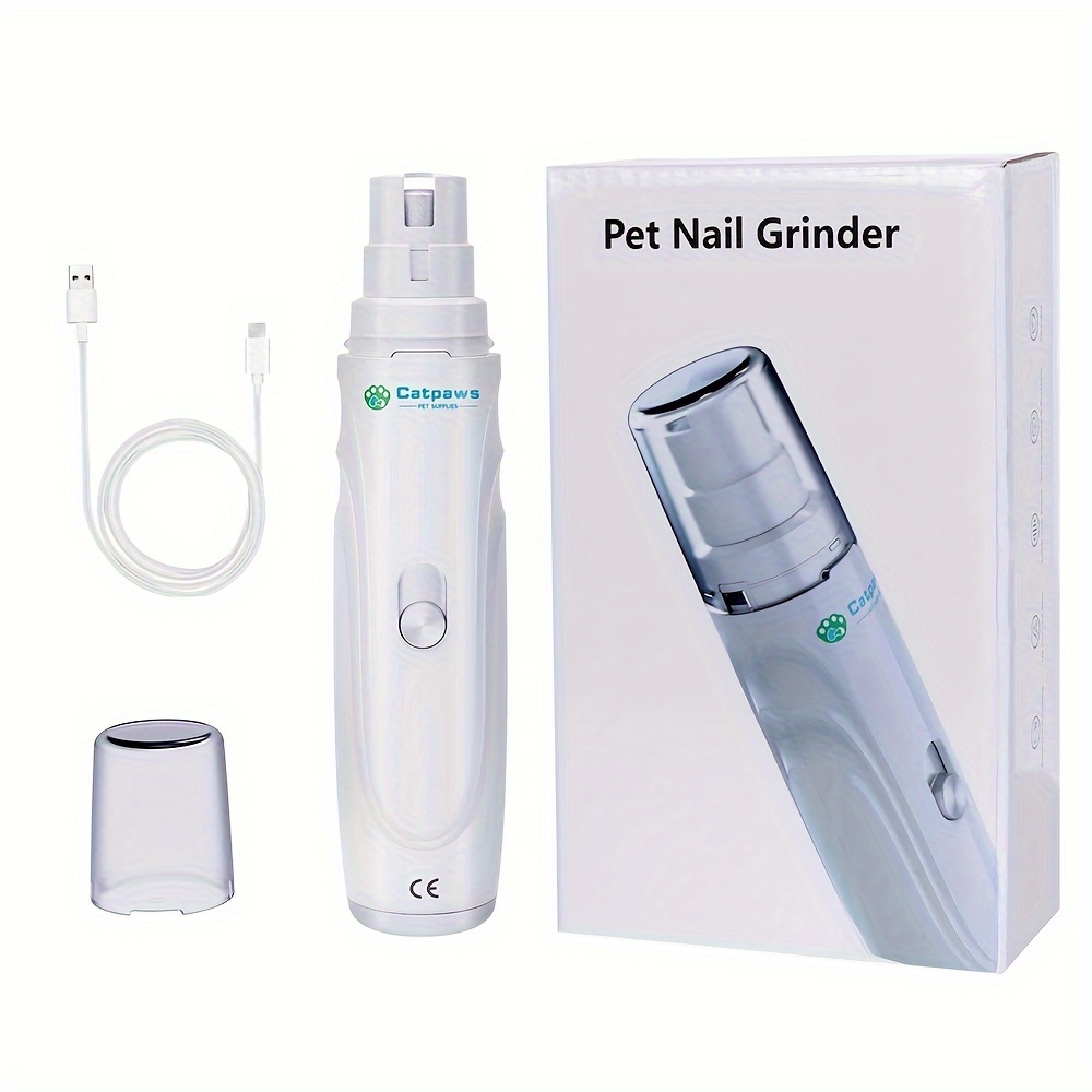 

Cat And Dog Nail Grinder Rechargeable Electric Pet Nail Clipper & Trimmer Painless Paws Grooming Quiet 2-speed Dog Nail File