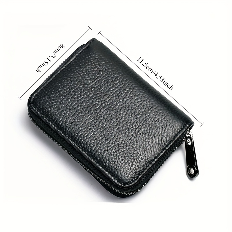 construção durável, carteira masculina com - porta-cartões compacto e bolso para moedas, organizador de essenciais de viagem seguro, estilo , leve e sem forro, ideal para deslocações diárias 1