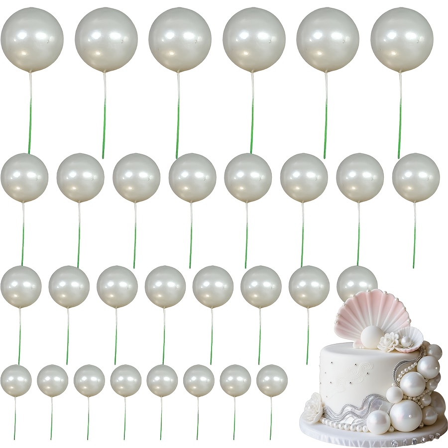 20 Stück Kuchen-Deko Mini-Ballons – 4 Größen (2–4 Cm), Hellblau | Für Geburtstag, Hochzeit, Jubiläum