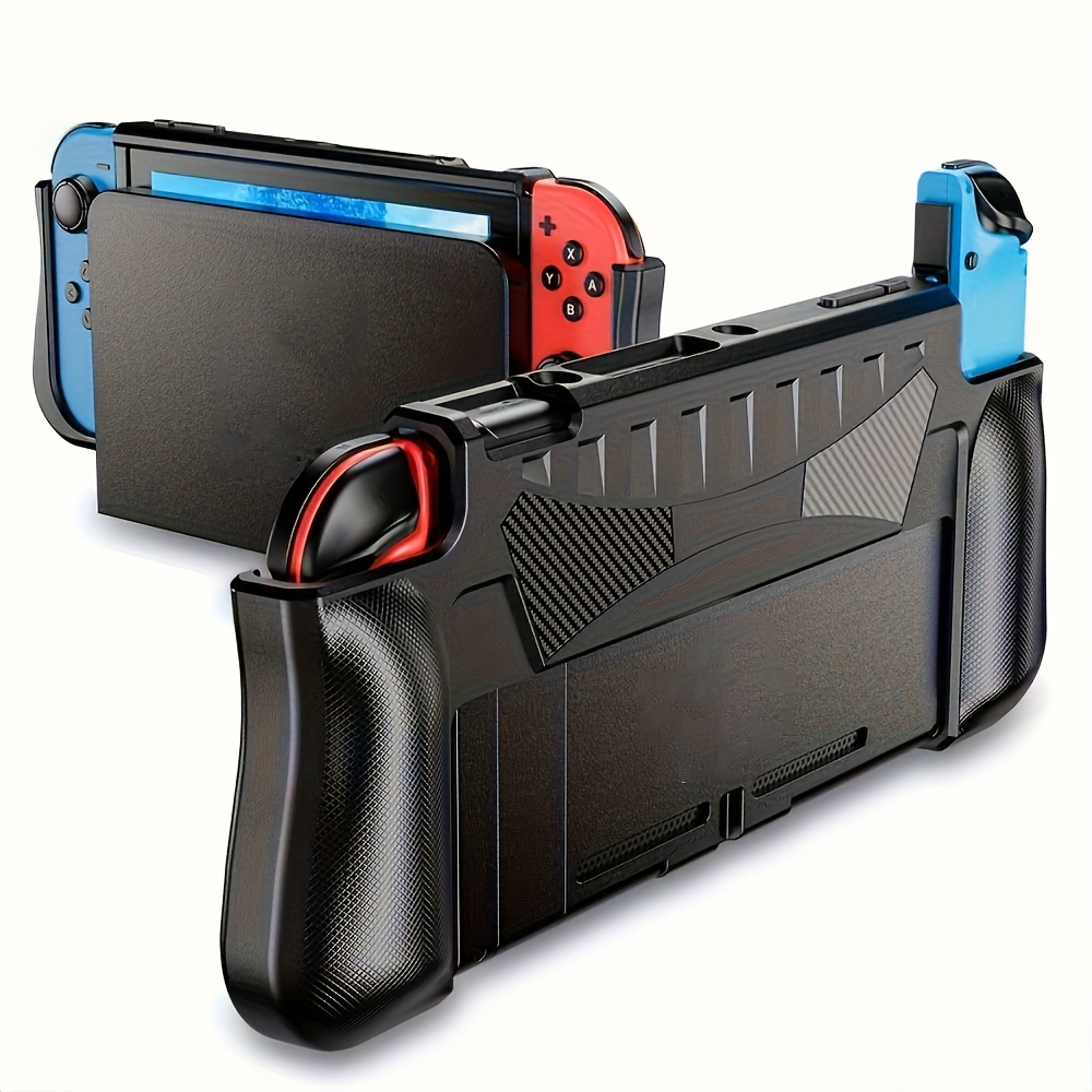 Grefay's Protective Case For The For Switch-oled Is Shock And Scratch Resistant, Ergonomically For A Comfortable Hold, And Compatible With Docking, Made From Soft Tpu